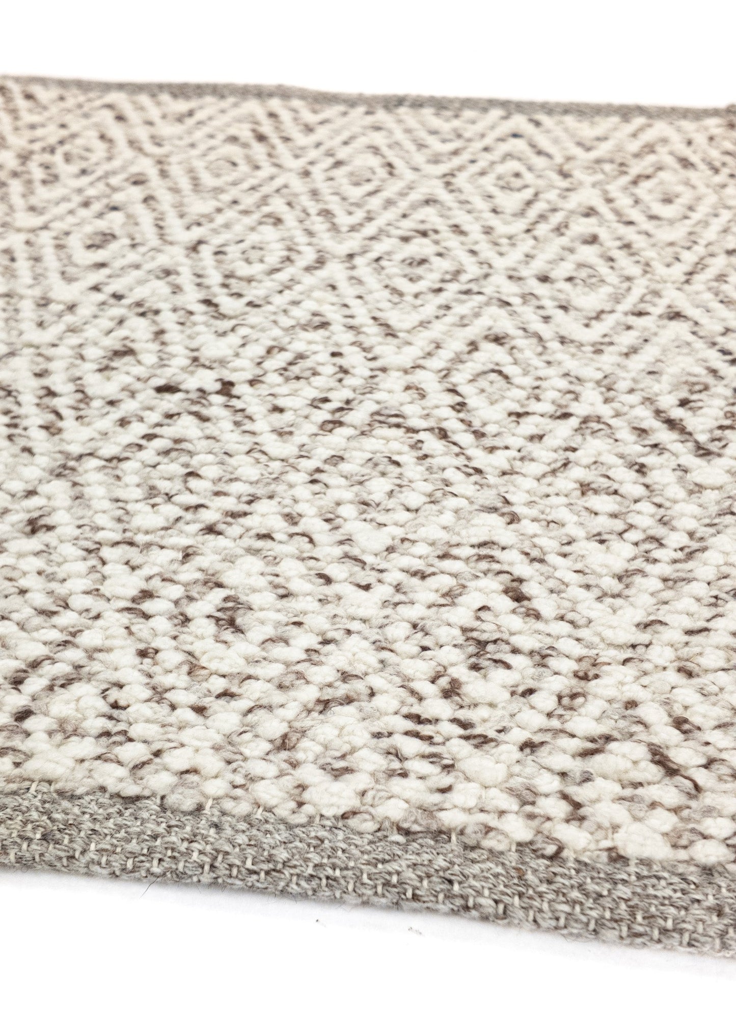 Carpet MOMO Rugs | Fine Baregrain Brown White