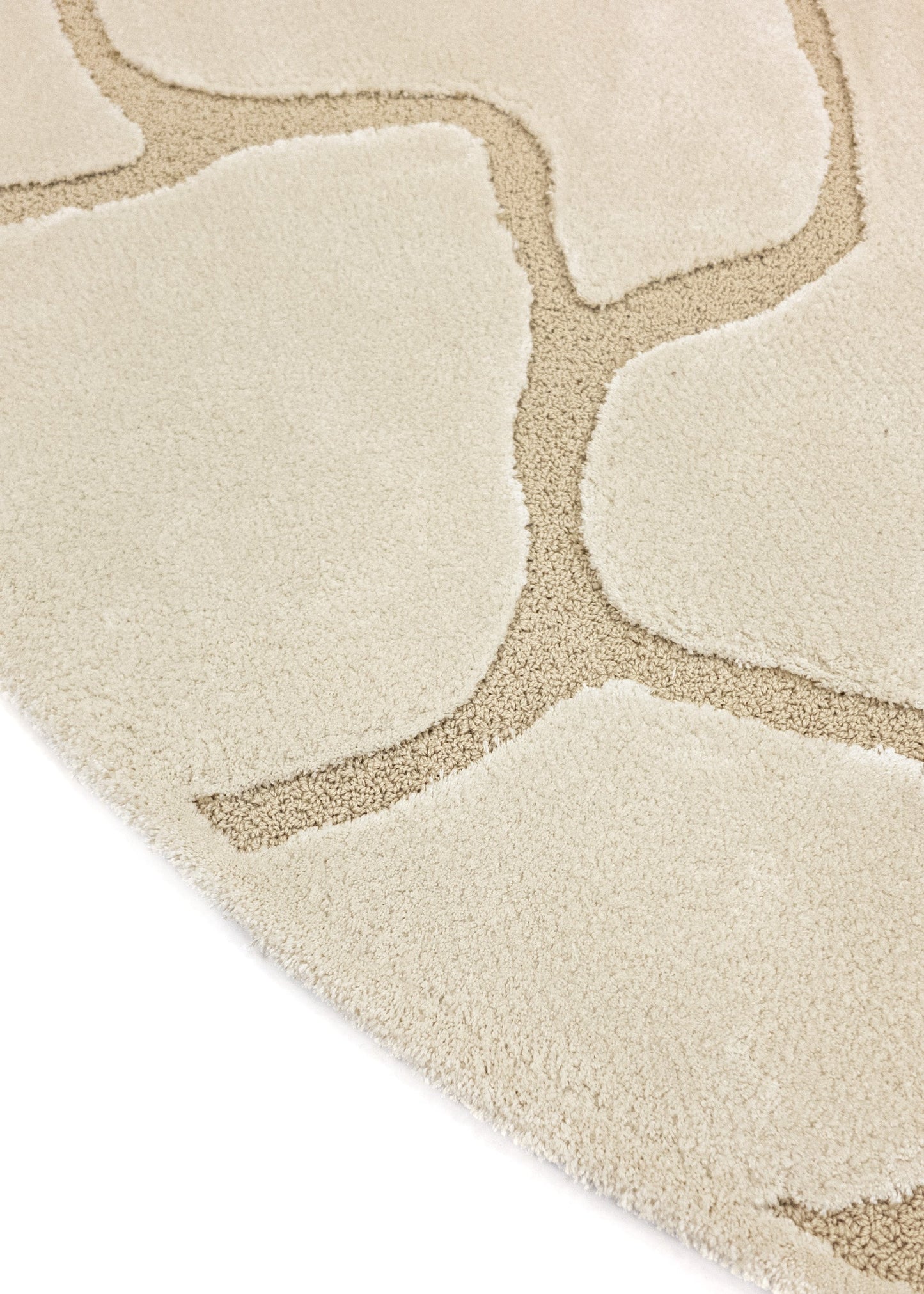 Rug MOMO Rugs | Cracks Natural Round