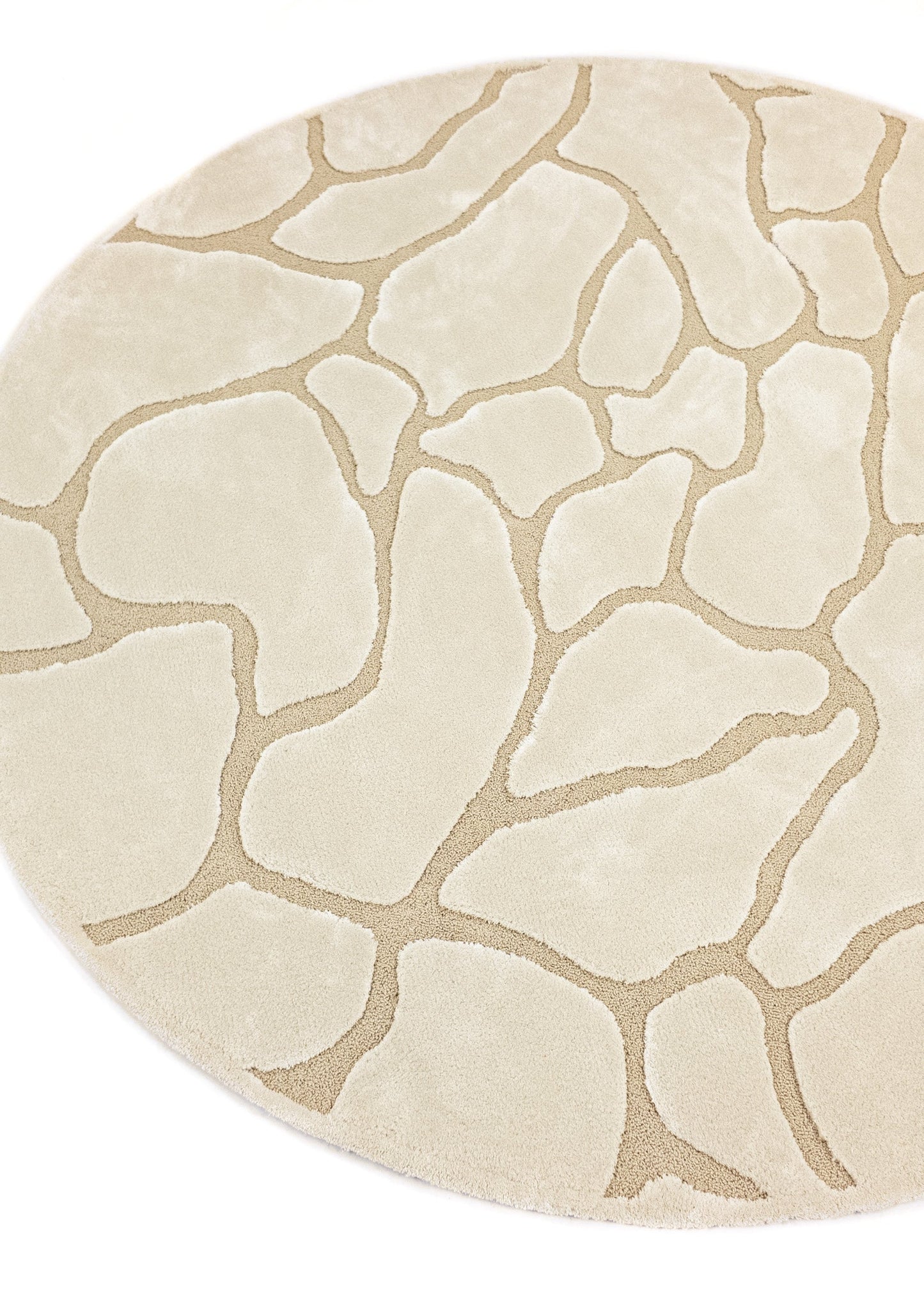 Rug MOMO Rugs | Cracks Natural Round