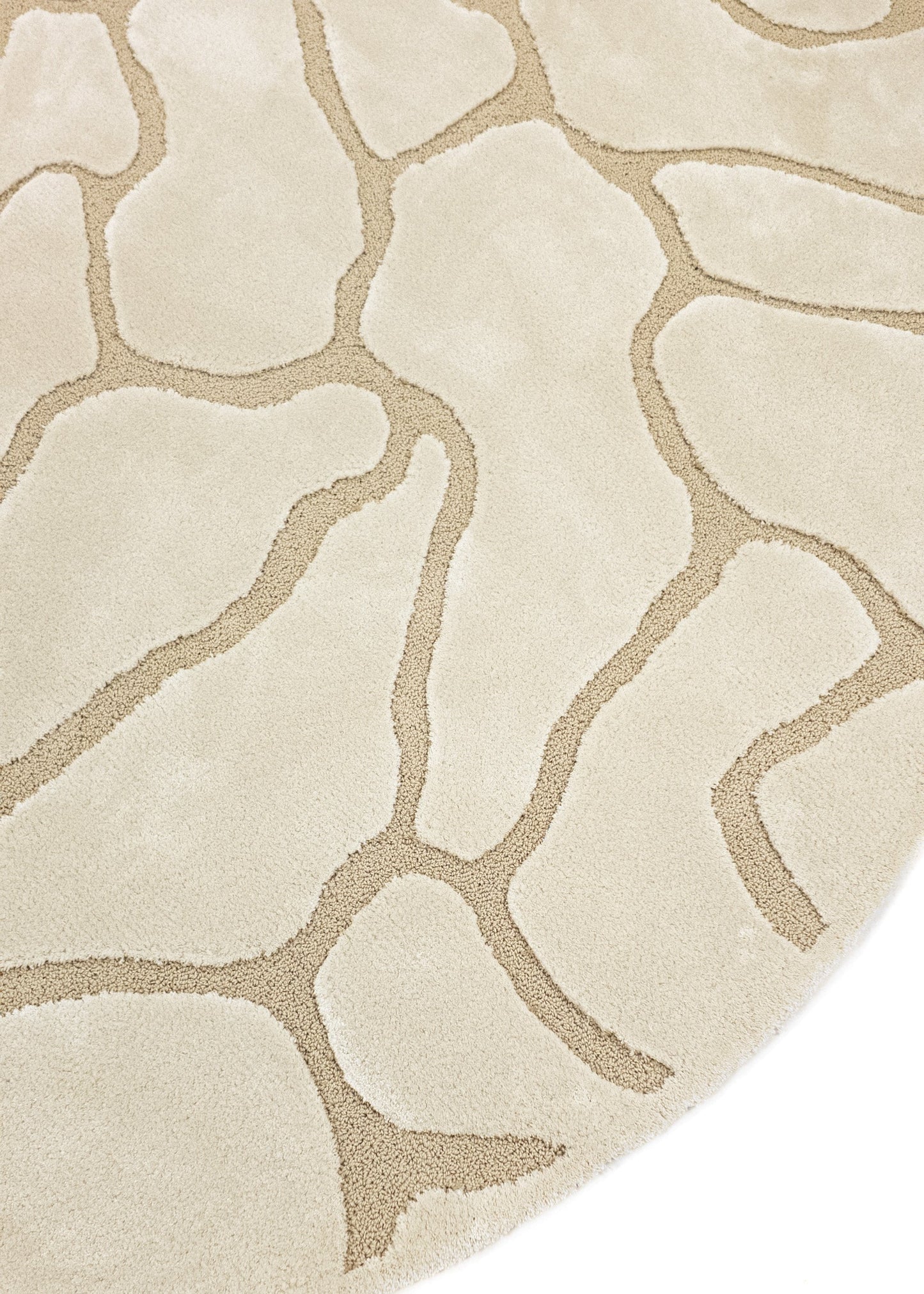 Rug MOMO Rugs | Cracks Natural Round
