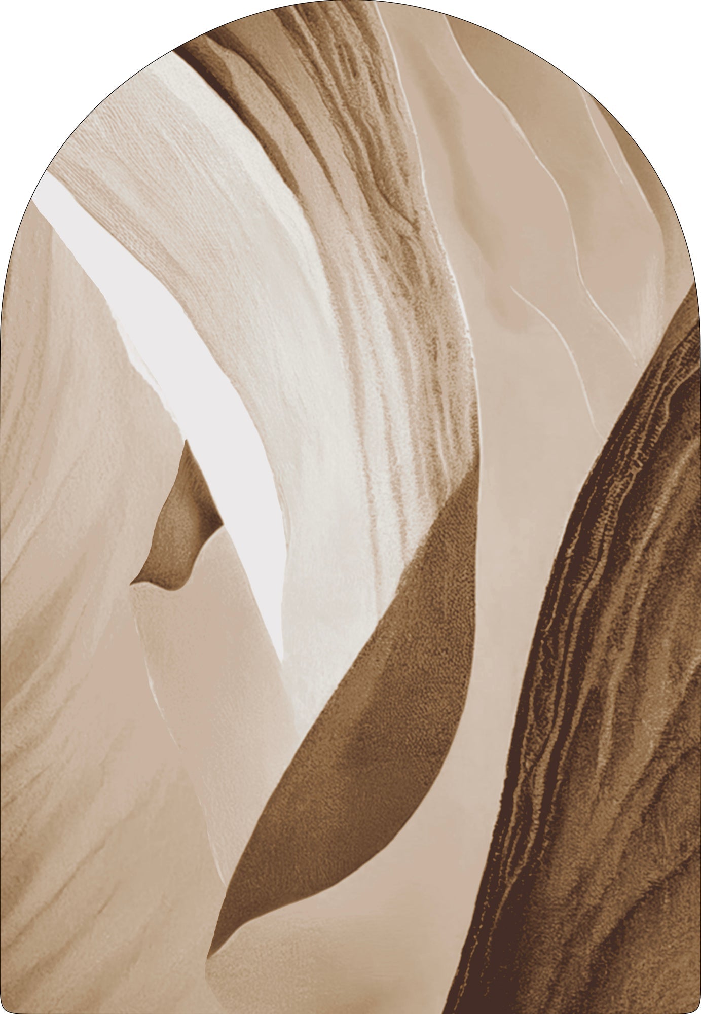 MOMO rugs x NOŪRA studios - Dune Brown Arch