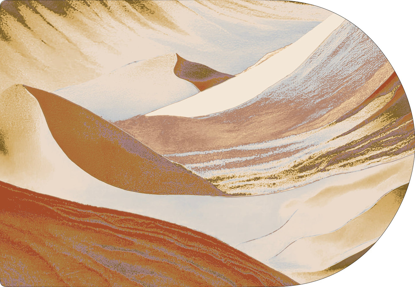 Rug MOMO rugs x NOŪRA studios - Dune Multicolour vibrant Arch