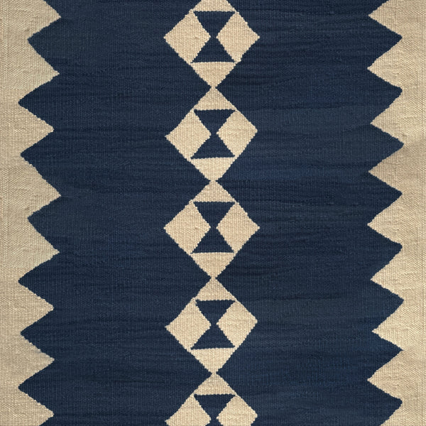 Stair runner Sophie Cooney Amulet Wool Eye Navy
