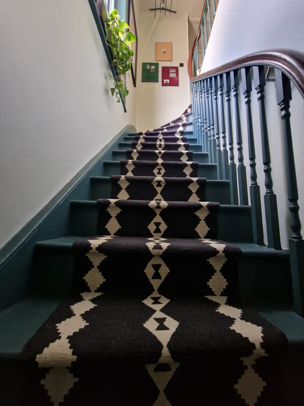 Stair Runner Sophie Cooney Raw Cotton Rudis Fortis Charcoal