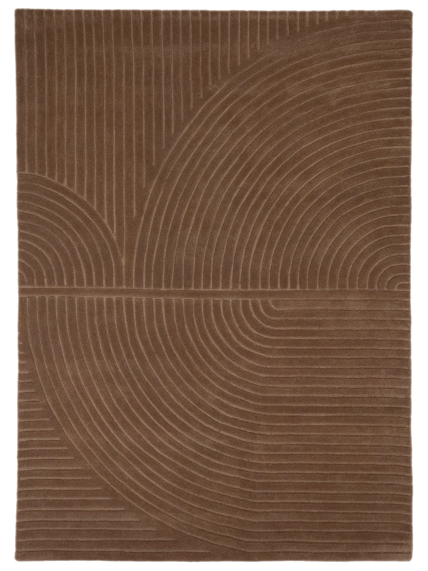 Carpet MOMO Rugs Studio | Bending Lines Cocoa Mocha