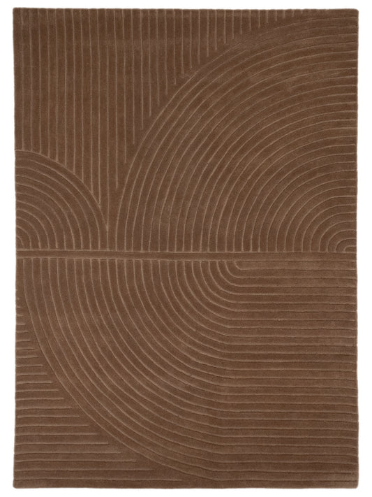 Carpet MOMO Rugs Studio | Bending Lines Cocoa Mocha