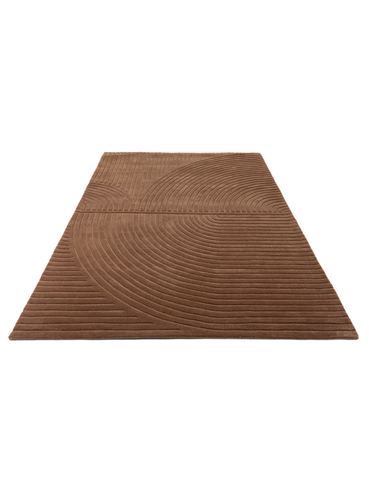 Carpet MOMO Rugs Studio | Bending Lines Cocoa Mocha