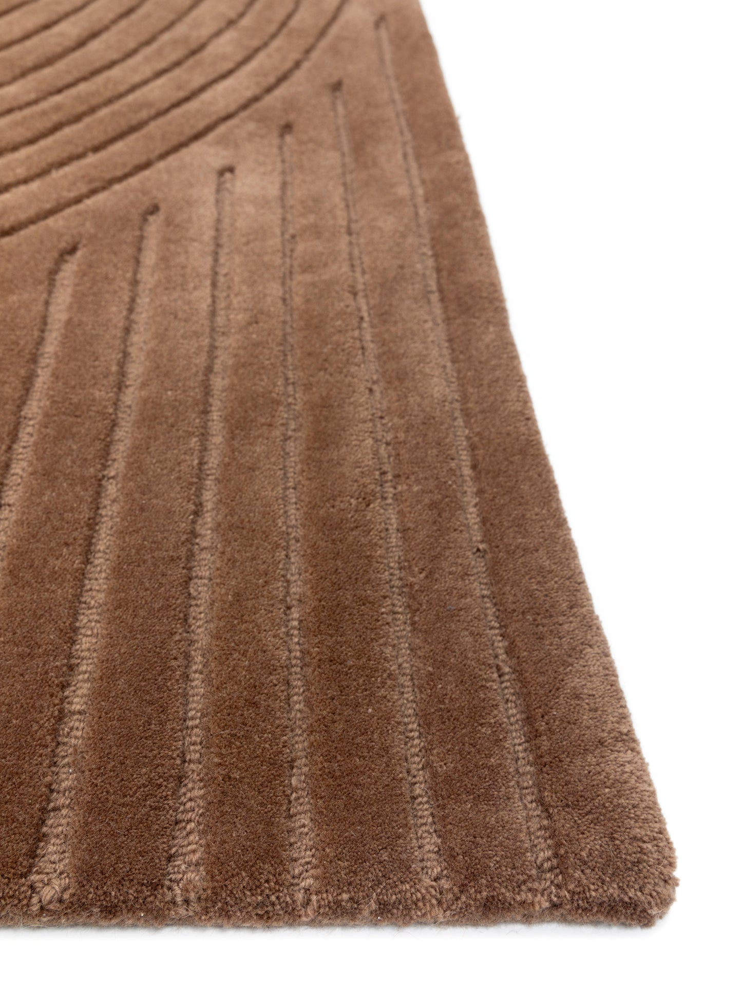 Carpet MOMO Rugs Studio | Bending Lines Cocoa Mocha