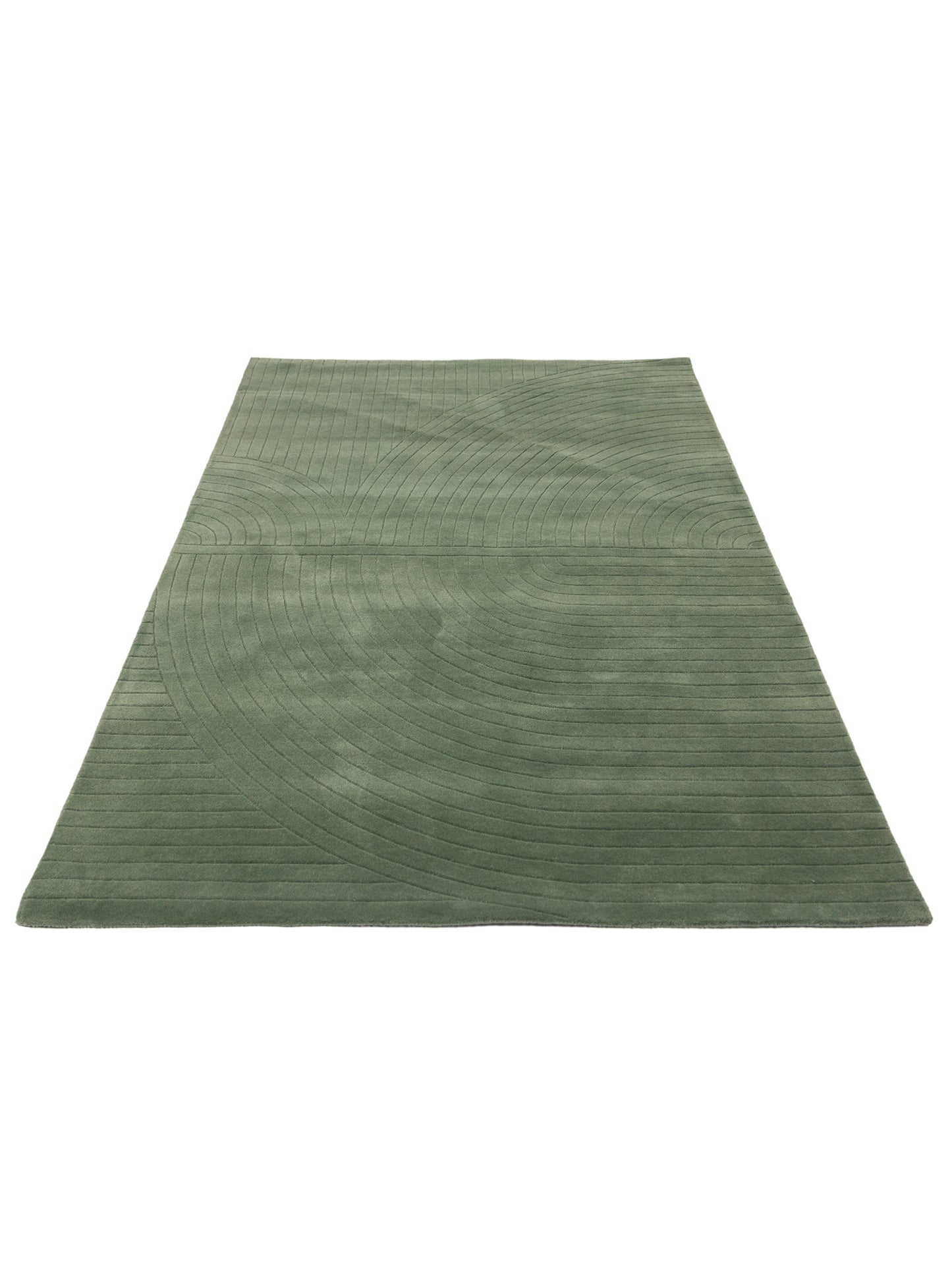 Carpet MOMO Rugs Studio | Bending Lines Forest Leaf