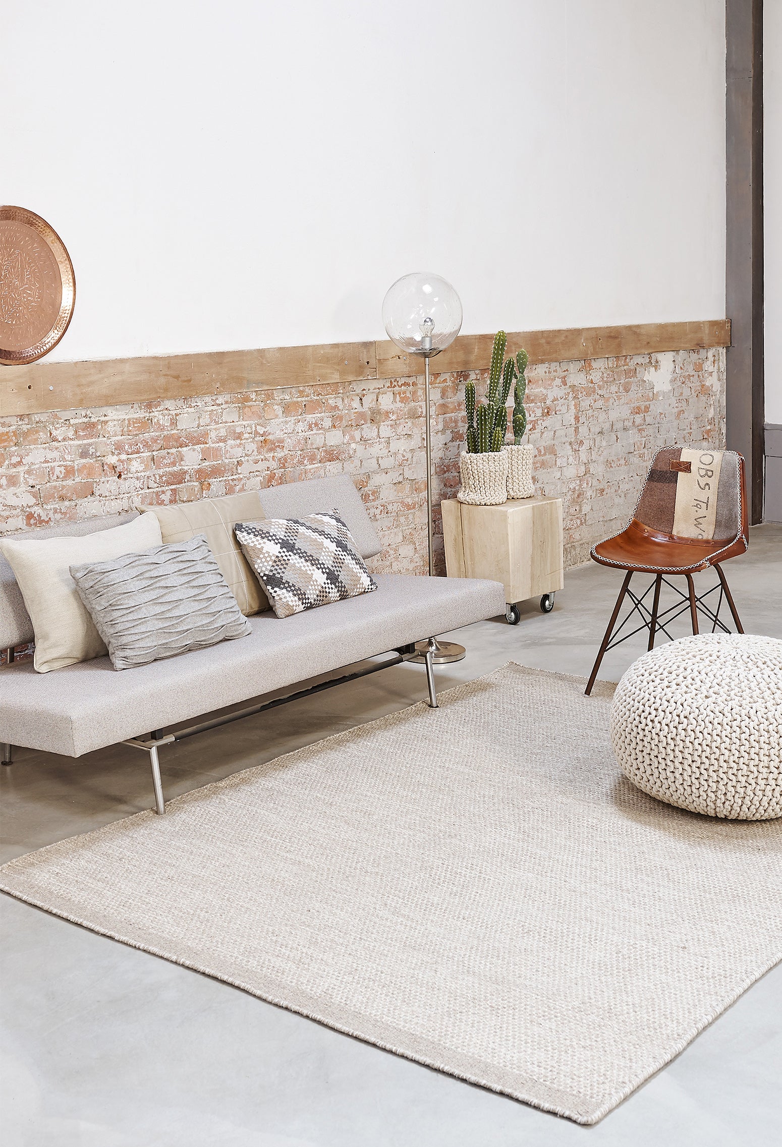 Laagpolig vloerkleed Matta Scandi Grey White Vloerkledenwinkel