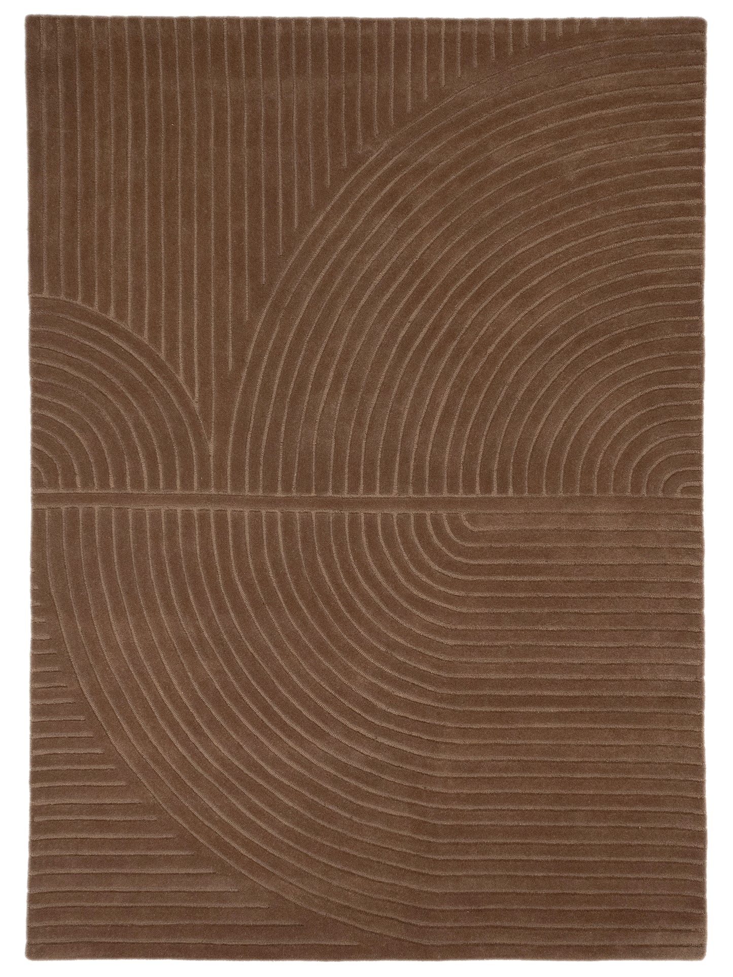 Carpet MOMO Rugs Studio | Bending Lines Cocoa Mocha