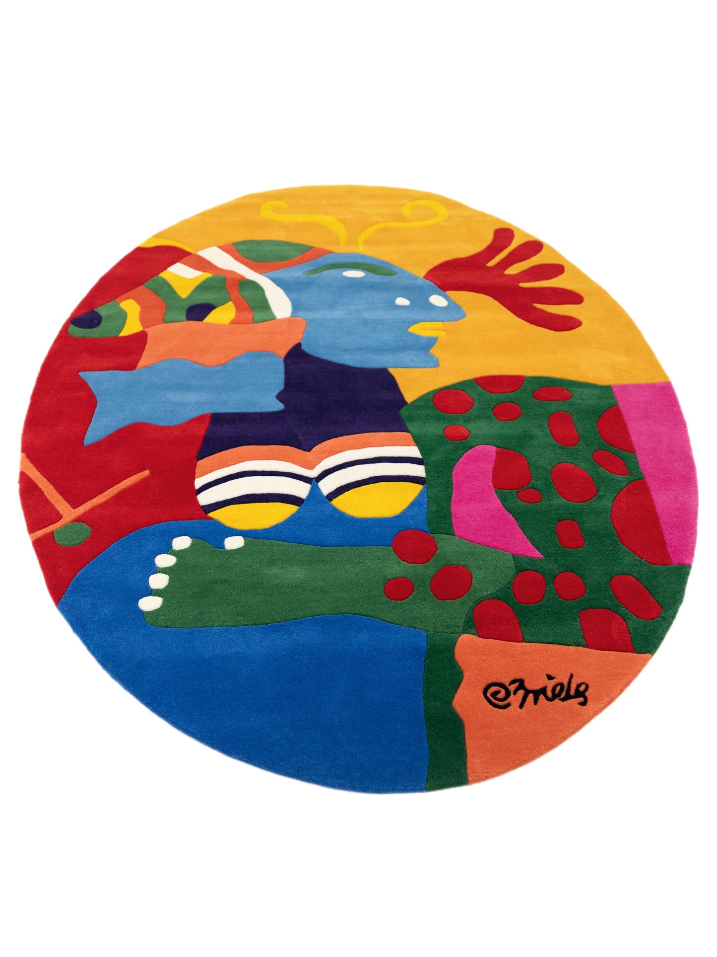 Wall Rug Oval Tapestry MOMO Rugs Art | Clemens Briels | Des Sources Inconnues Deux