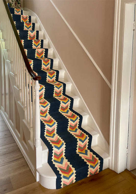 Stair Runner Sophie Cooney Amulet Wool Odina Navy