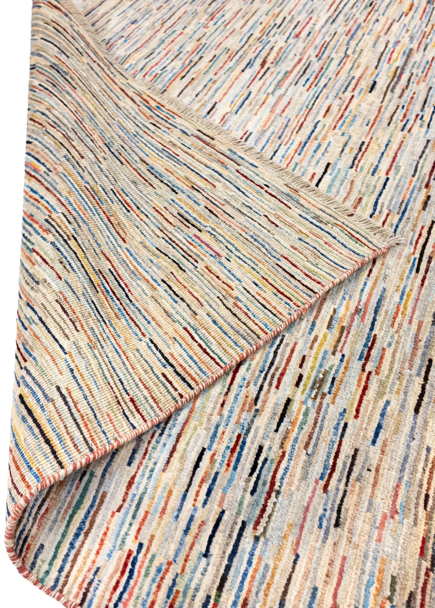 Unique Ziegler Stripe Rug 15184 | Hand-knotted from Afghanistan