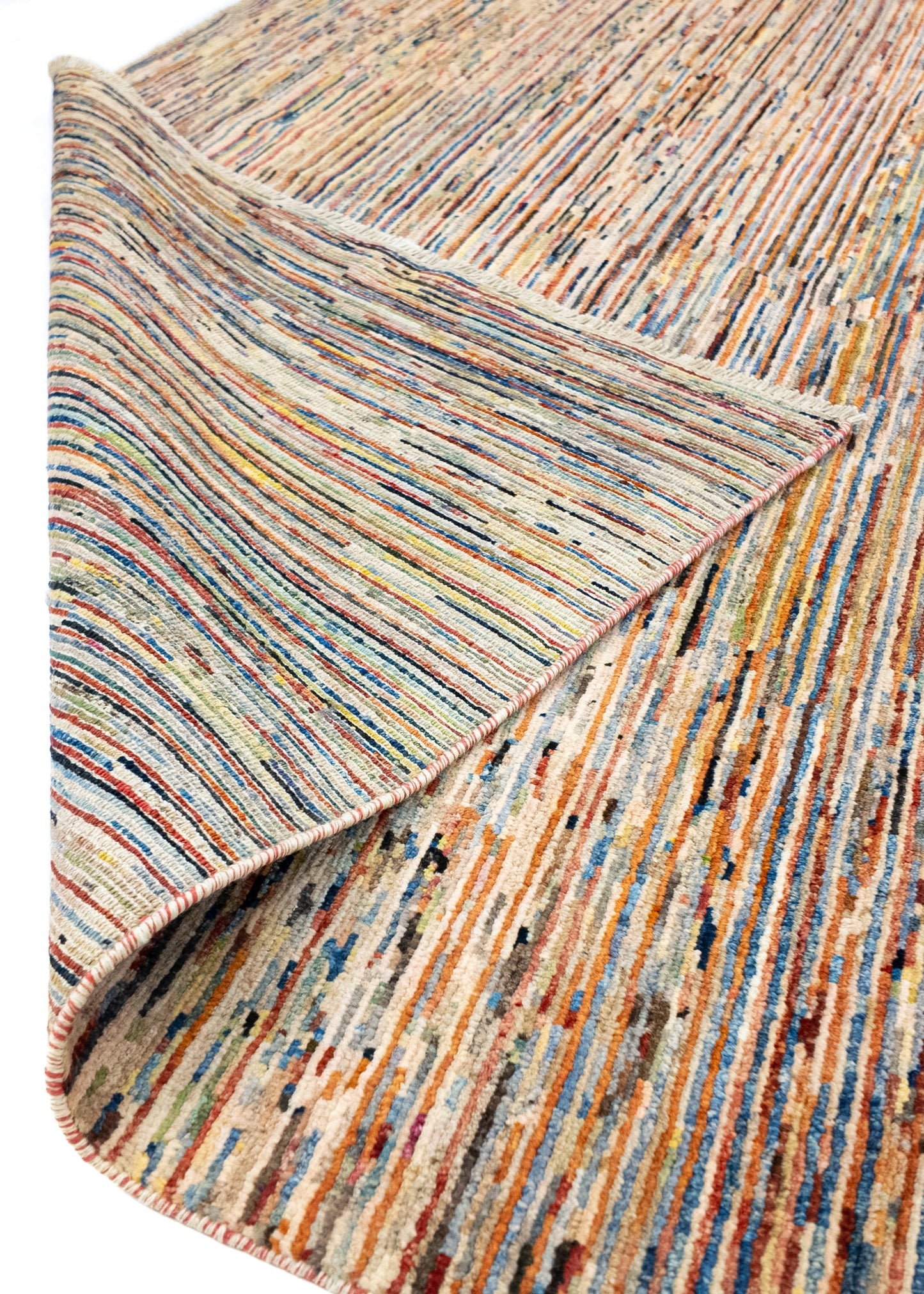 Unique Ziegler Stripe Rug 10971 | Hand-knotted from Afghanistan