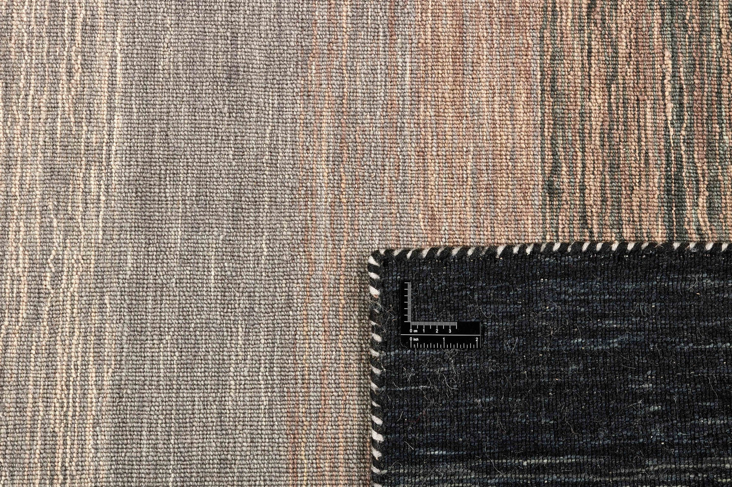 Carpet MOMO Rugs Panorama Kelim Black Grey