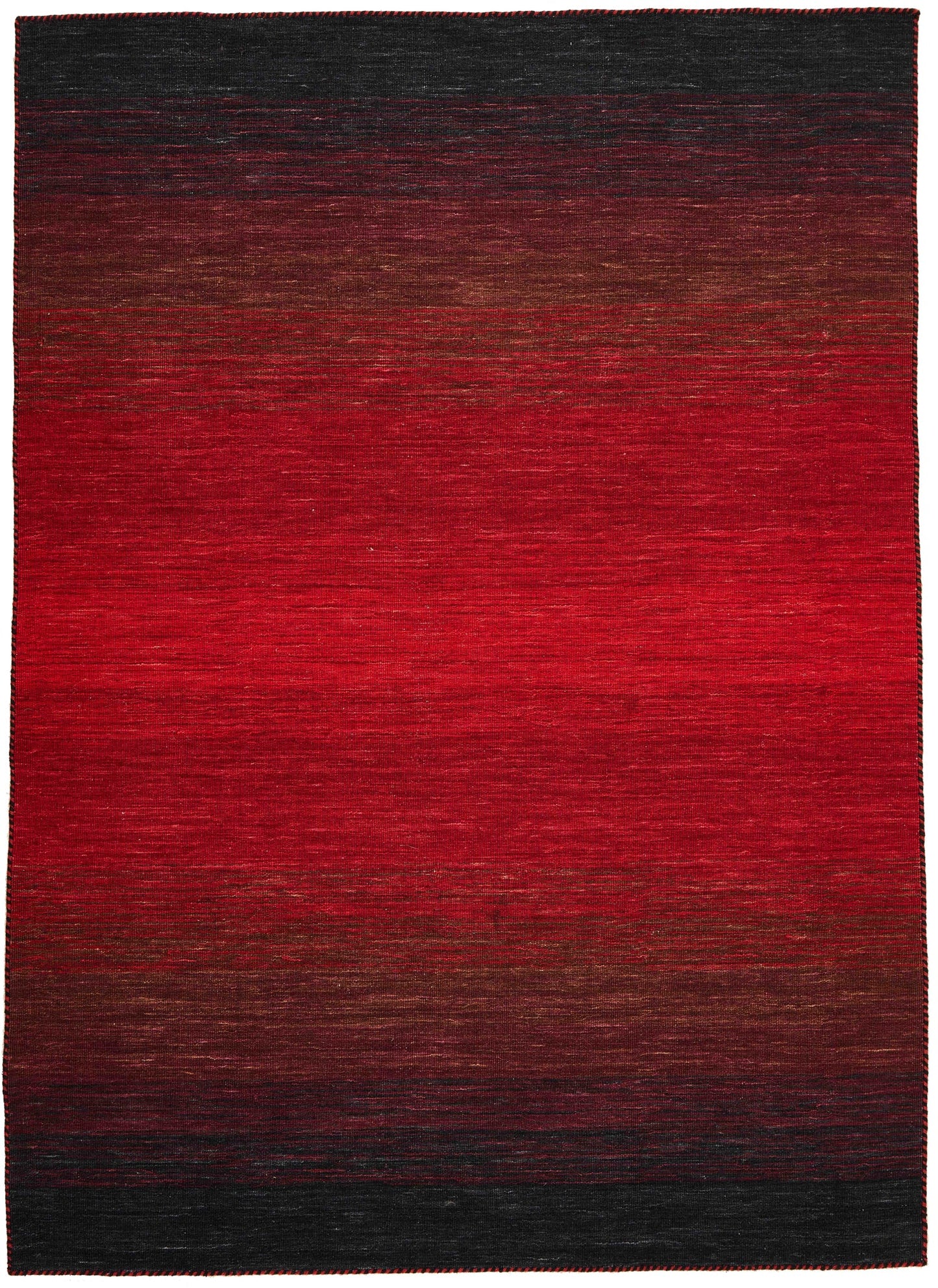 Carpet MOMO Rugs Panorama Kelim Black Red