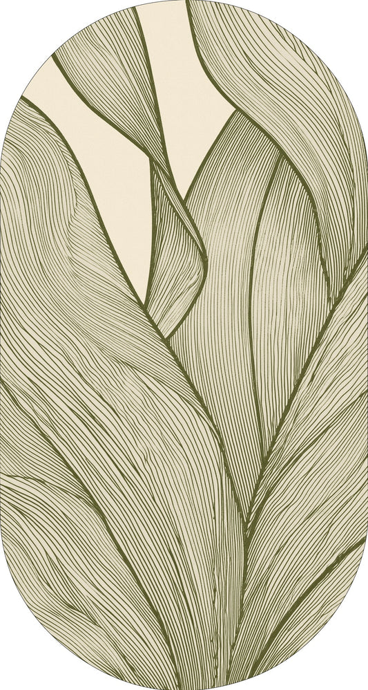 Rug MOMO rugs x NOŪRA studios - Botanical Beige/green capsule