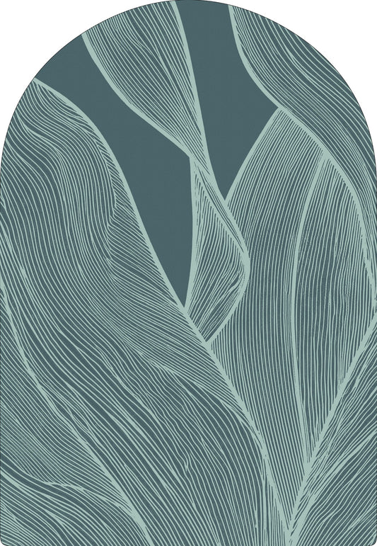 Rug MOMO rugs x NOŪRA studios - Botanical Aqua Arch