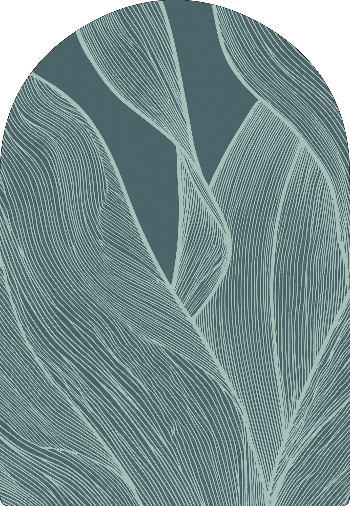 Rug MOMO rugs x NOŪRA studios - Botanical Aqua Arch