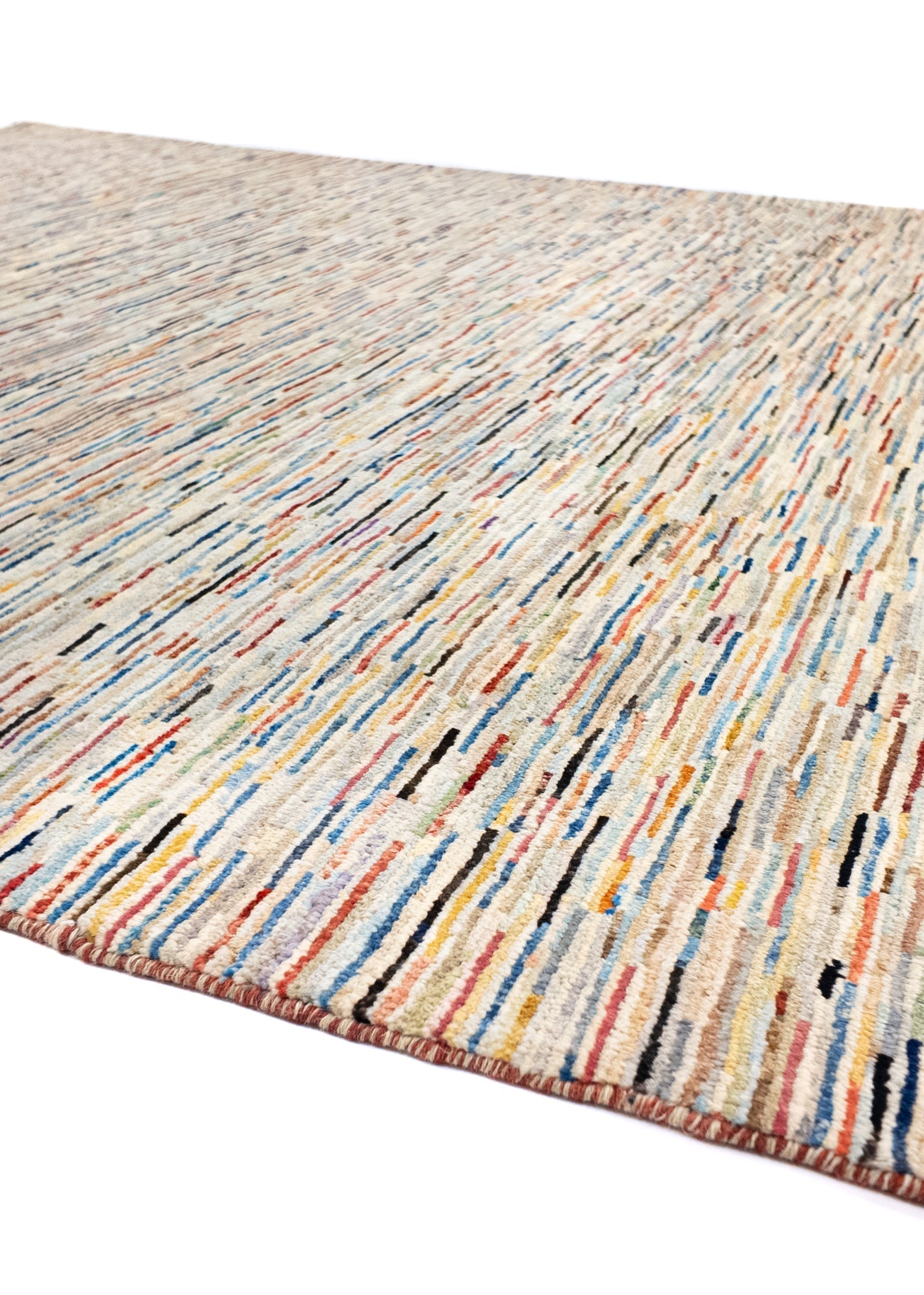 Unique Ziegler Stripe Rug 15184 | Hand-knotted from Afghanistan