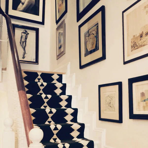 Stair Runner Sophie Cooney Raw Cotton Rudis Fortis Charcoal