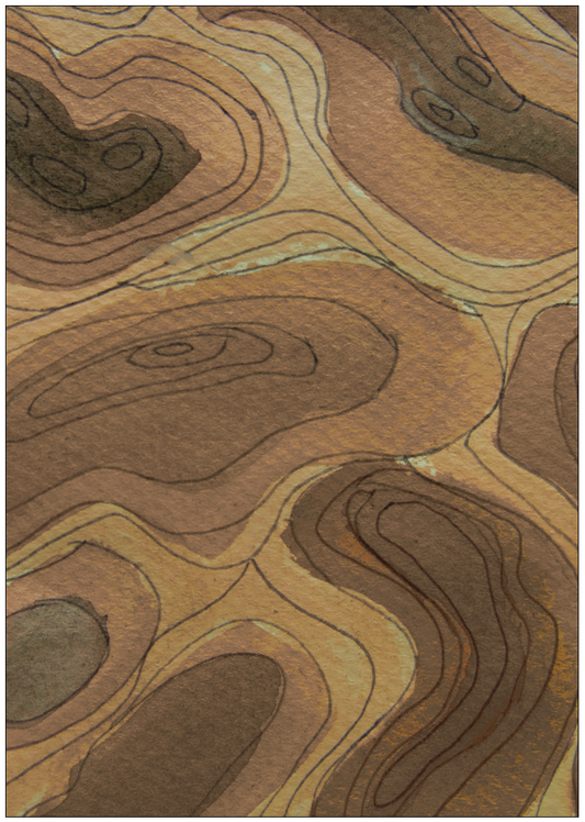 Design rug | Dutch hills Orange