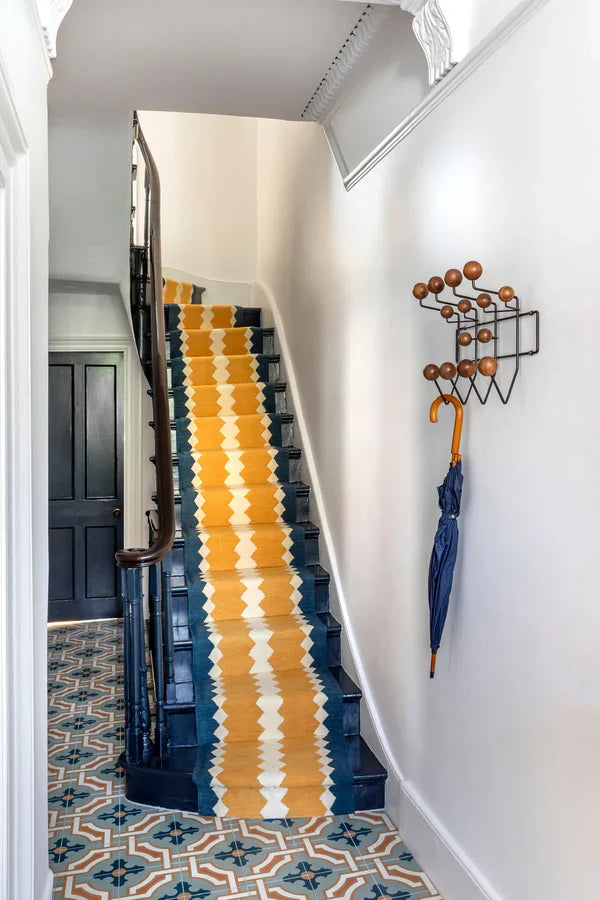 Stair runner Sophie Cooney Amulet Wool Safari Yellow