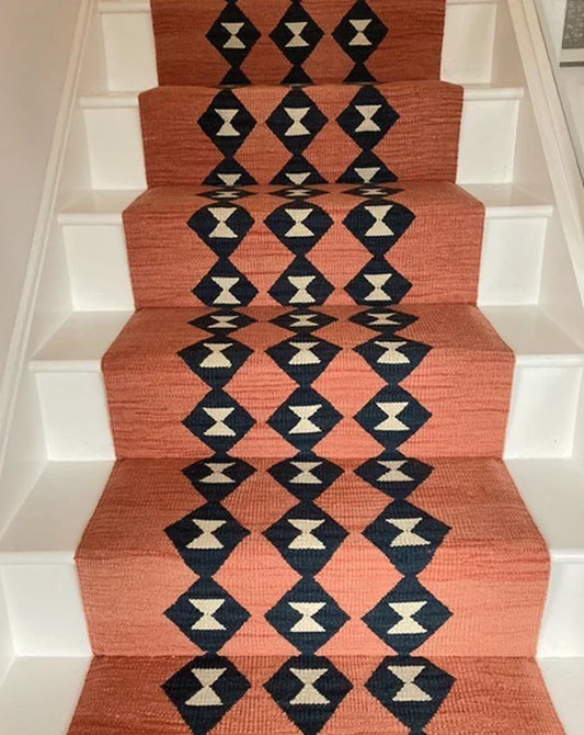 Stair Runner Sophie Cooney Amulet Wool Tria Salmon