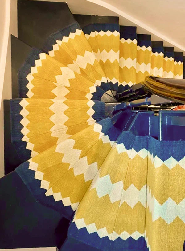 Stair runner Sophie Cooney Amulet Wool Safari Yellow