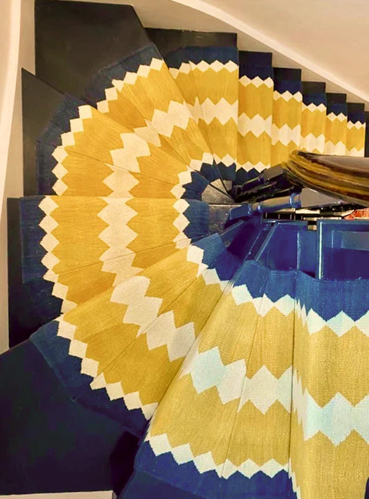 Stair runner Sophie Cooney Amulet Wool Safari Yellow