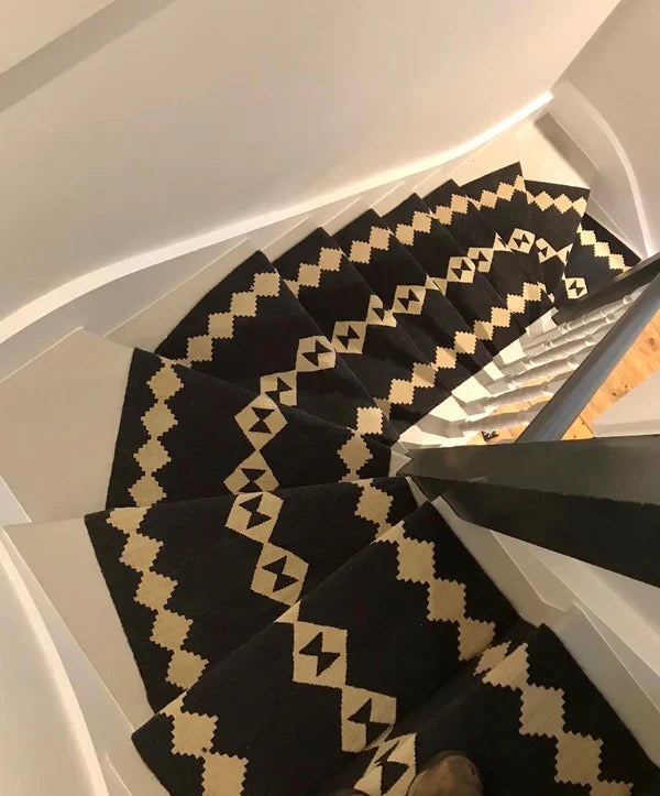 Stair Runner Sophie Cooney Raw Cotton Rudis Fortis Charcoal