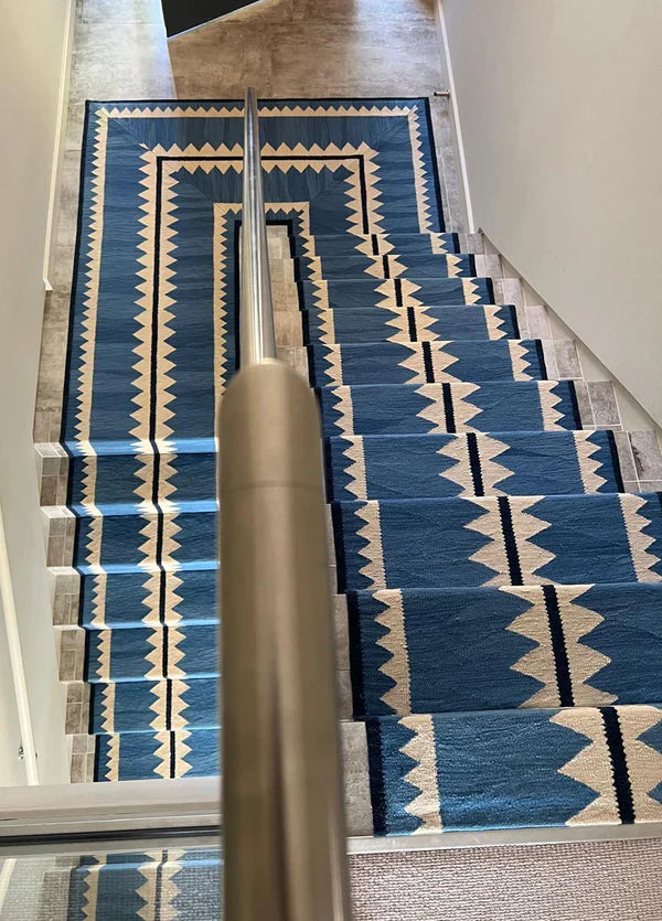 Stair Runner Sophie Cooney Amulet Wool Zurianna Sky Blue