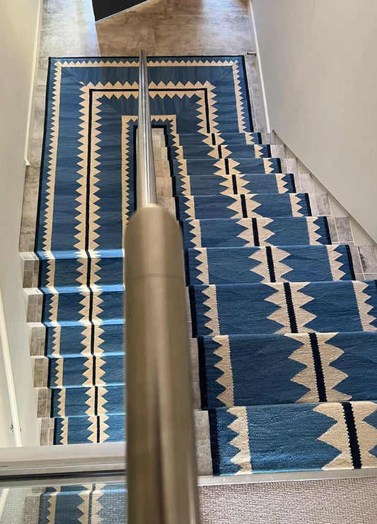 Stair Runner Sophie Cooney Amulet Wool Zurianna Sky Blue