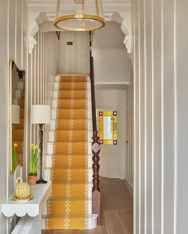 Stair runner Sophie Cooney Amulet Wool Eye Yellow