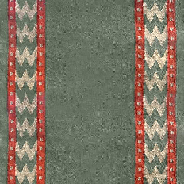 Stair Runner Sophie Cooney Raw Cotton Thora Green