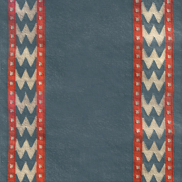 Stair Runner Sophie Cooney Raw Cotton Thora Blue