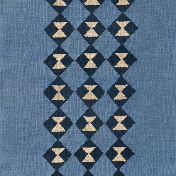 Stair runner Sophie Cooney Amulet Wool Tria Sky Blue