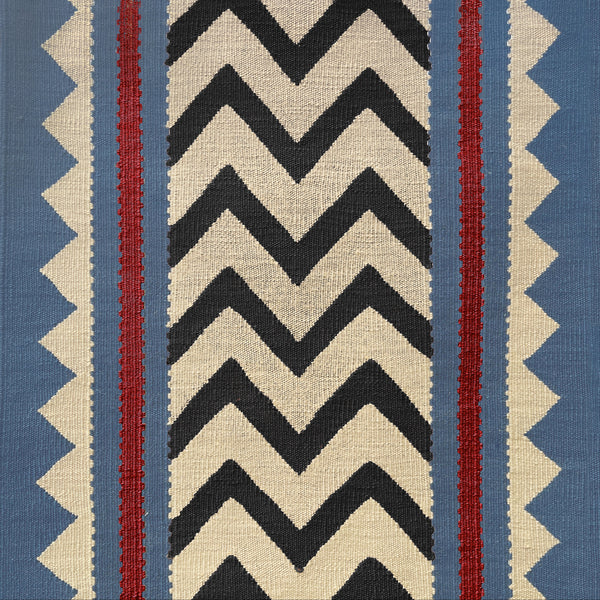 Stair Runner Sophie Cooney Amulet Wool Tribal Blue