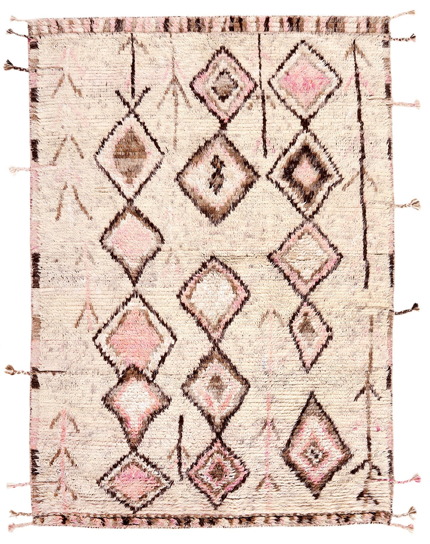 Carpet MOMO Rugs Tribe Ivory Pink
