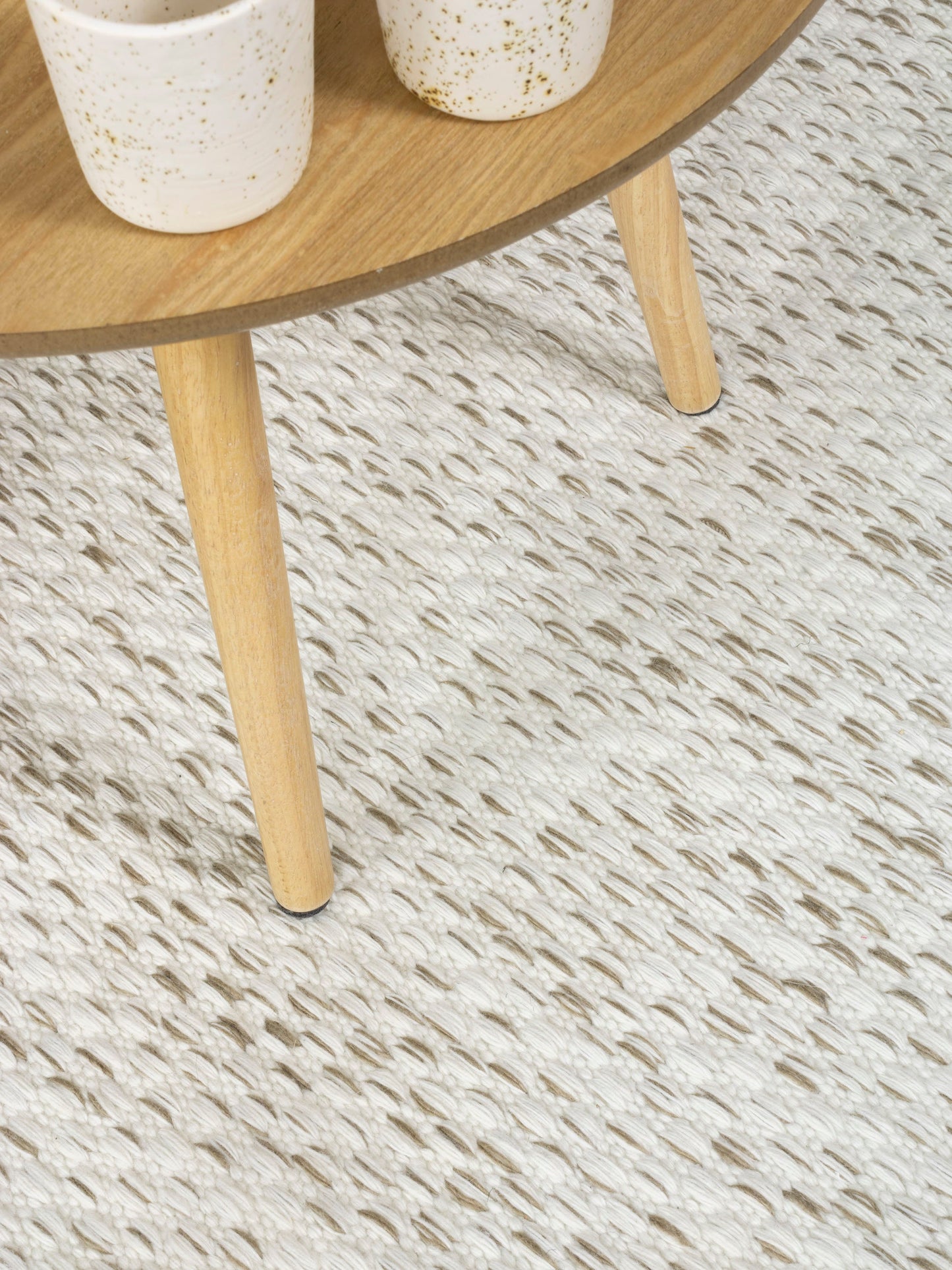 Rug MOMO Rugs Vaasa White Natural Round