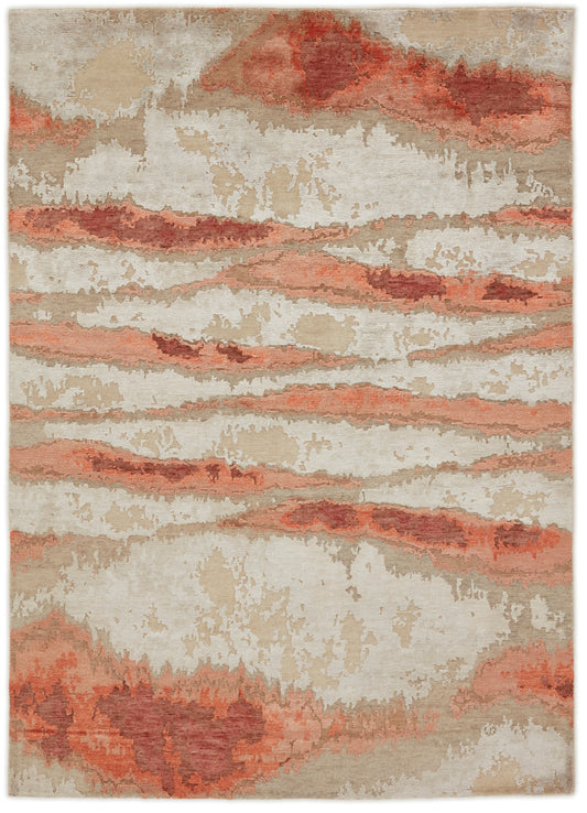 MOMO Rugs | Vanity Silver red