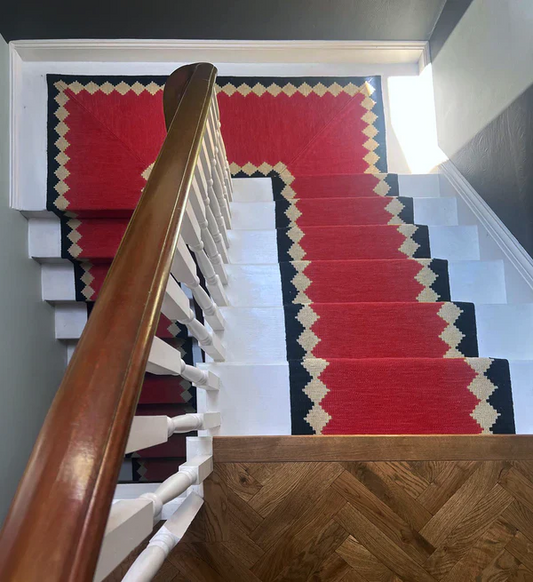 Stair Runner Sophie Cooney Amulet Wool Via Red