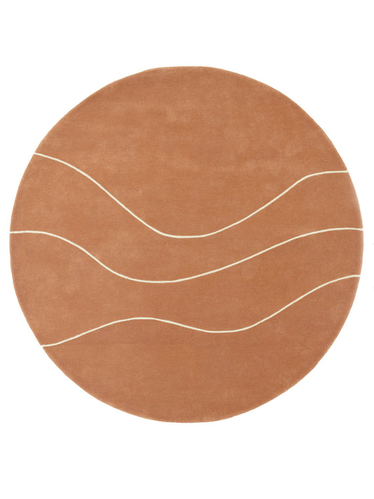 Vloerkleed Abstract en verfijnd Flow of Nature Rond Vloerkledenwinkel