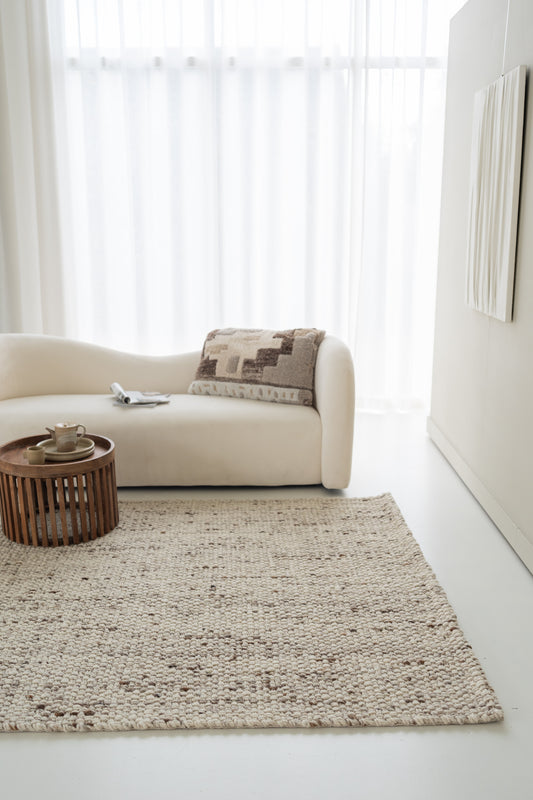 Carpet MOMO Rugs | Warpweft Brown White