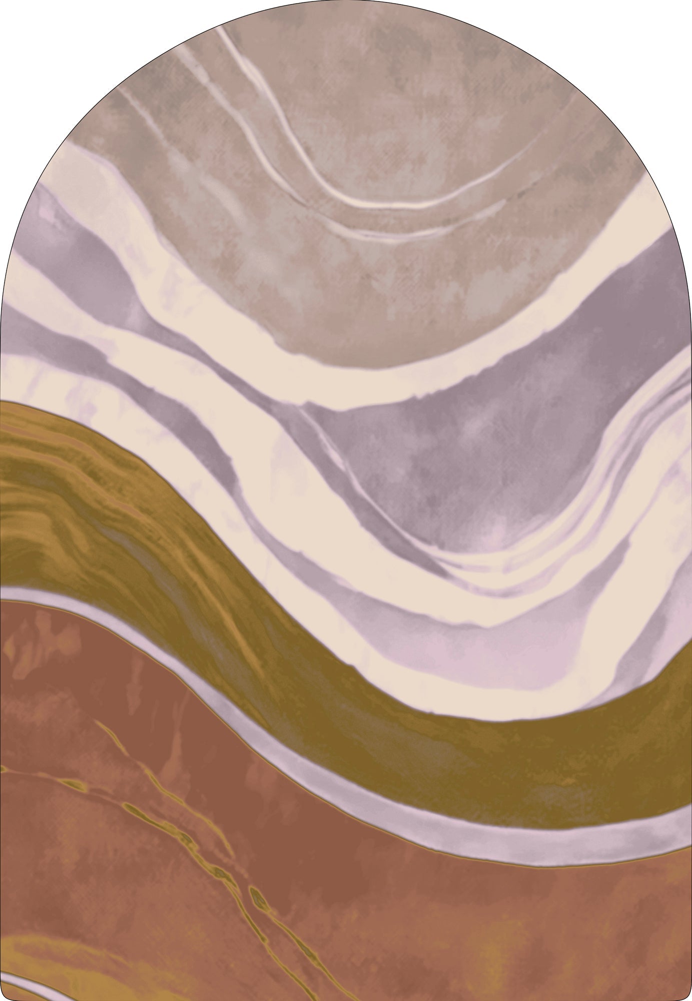 Rug MOMO rugs x NOŪRA studios - Waves Multicolour matt Arch