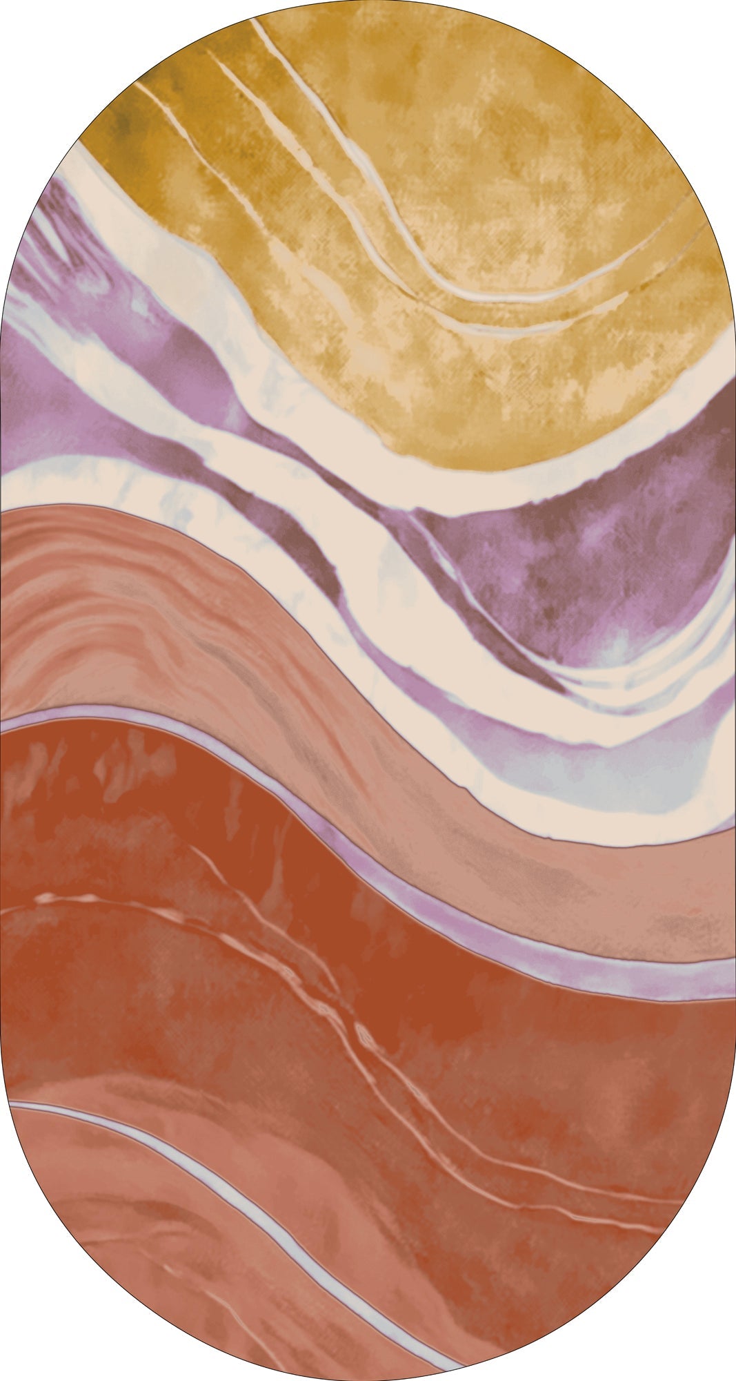 Rug MOMO rugs x NOŪRA studios - Waves Multicolour vibrant capsule