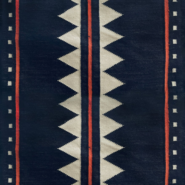Stair Runner Sophie Cooney Raw Cotton Zuri Navy