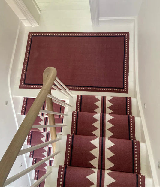 Stair Runner Sophie Cooney Raw Cotton Zuri Soft Cherry