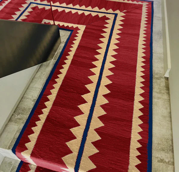 Stair Runner Sophie Cooney Amulet Wool Zurianna Red
